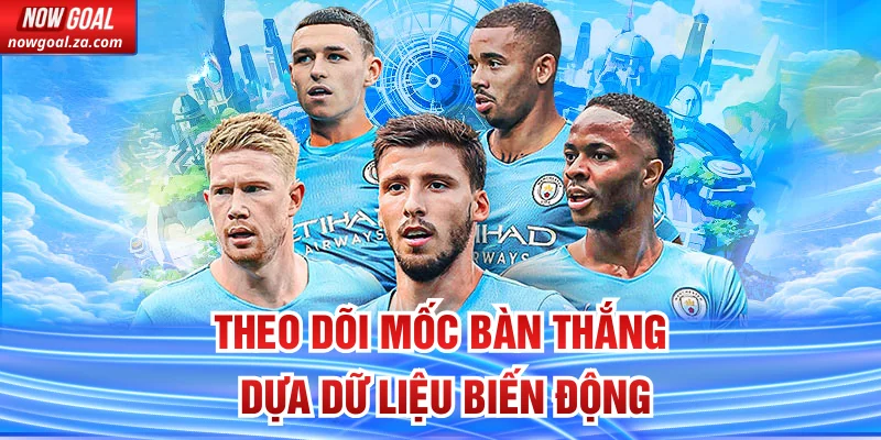 Theo dõi mốc bàn thắng dựa dữ liệu biến động
